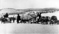 foto-002.jpg (66.15 КБ) 310522 просмотра Фотография из статьи в "Мурманском вестнике". Перевозка сбитых в районе Солозера 16 января 1944 г. двух «мессершмиттов» Bf-109G трофейной командой.